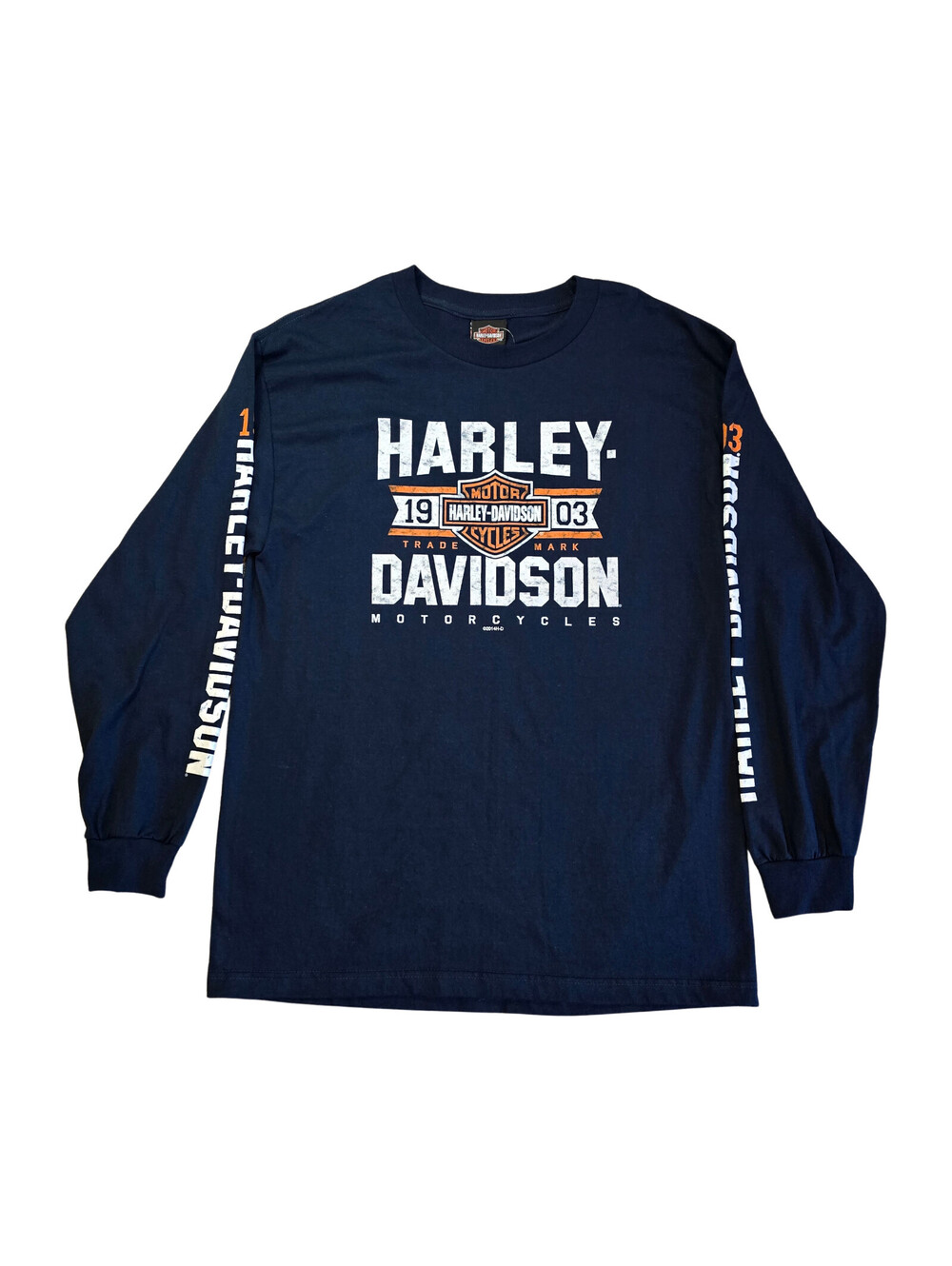 Harley-Davidson Long Sleeve T-shirt | Men's Large | Tucson Arizona | Navy Blue